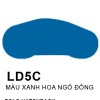LD5C-MÀU XANH HOA NGÔ ĐỒNG-CORNFLOWER BLUE-SOLID