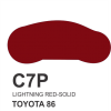 C7P-MÀU ĐỎ TIA CHỚP-LIGHTNING RED-SOLID