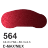 564-MÀU ĐỎ-RED SPINEL-METALLIC